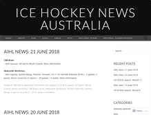 Tablet Screenshot of icehockeynewsaustralia.com